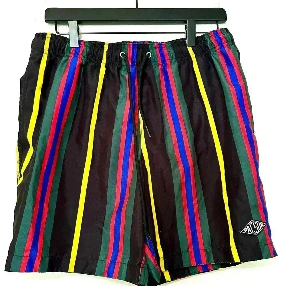 PacSun Striped swim shorts
